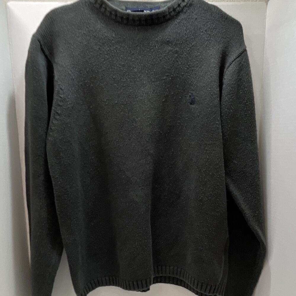 Nautica Men's Long Sleeve Sweater Dark Gray Size Medium